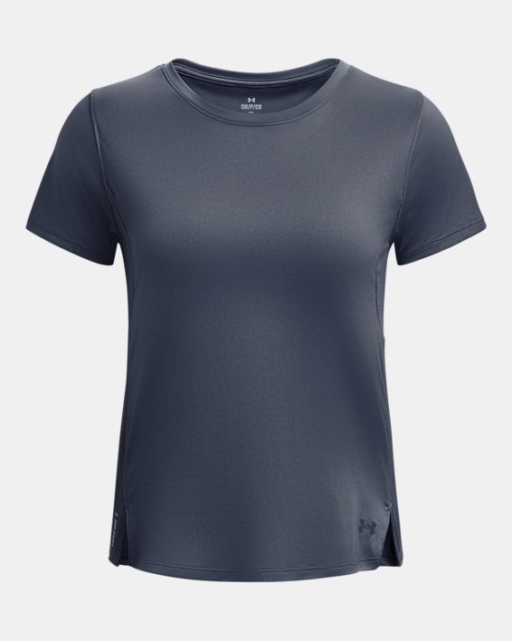 Women's UA Iso-Chill Up The Pace Short Sleeve, Gray, pdpMainDesktop image number 4